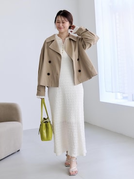 「VIS（ビス）のアイテム（バッグ）」を使った、yuiさん（レディース・167cm）の春コーディネート