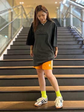 Adilenium シーズン2 ウォッシュドオーバーサイズ トレフォイルTシャツ アディダス Adilenium シーズン2 ウォッシュドオーバーサイズ