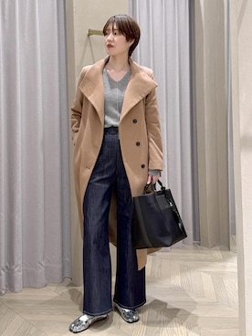 「アイテム（チャーム）」を使った、usamiさん（レディース・167cm）の秋コーディネート