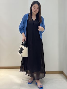 「雨の日」｜「アイテム（ワンピース/ドレス）」を使った、arareさん（レディース・157cm）の春コーディネート