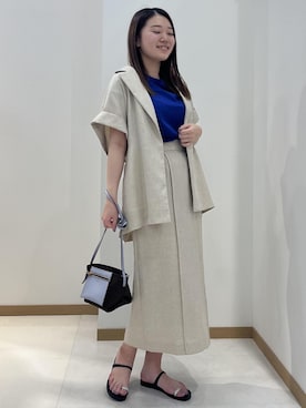 「雨の日」｜「アイテム（ジャケット/アウター）」を使った、arareさん（レディース・157cm）の春コーディネート