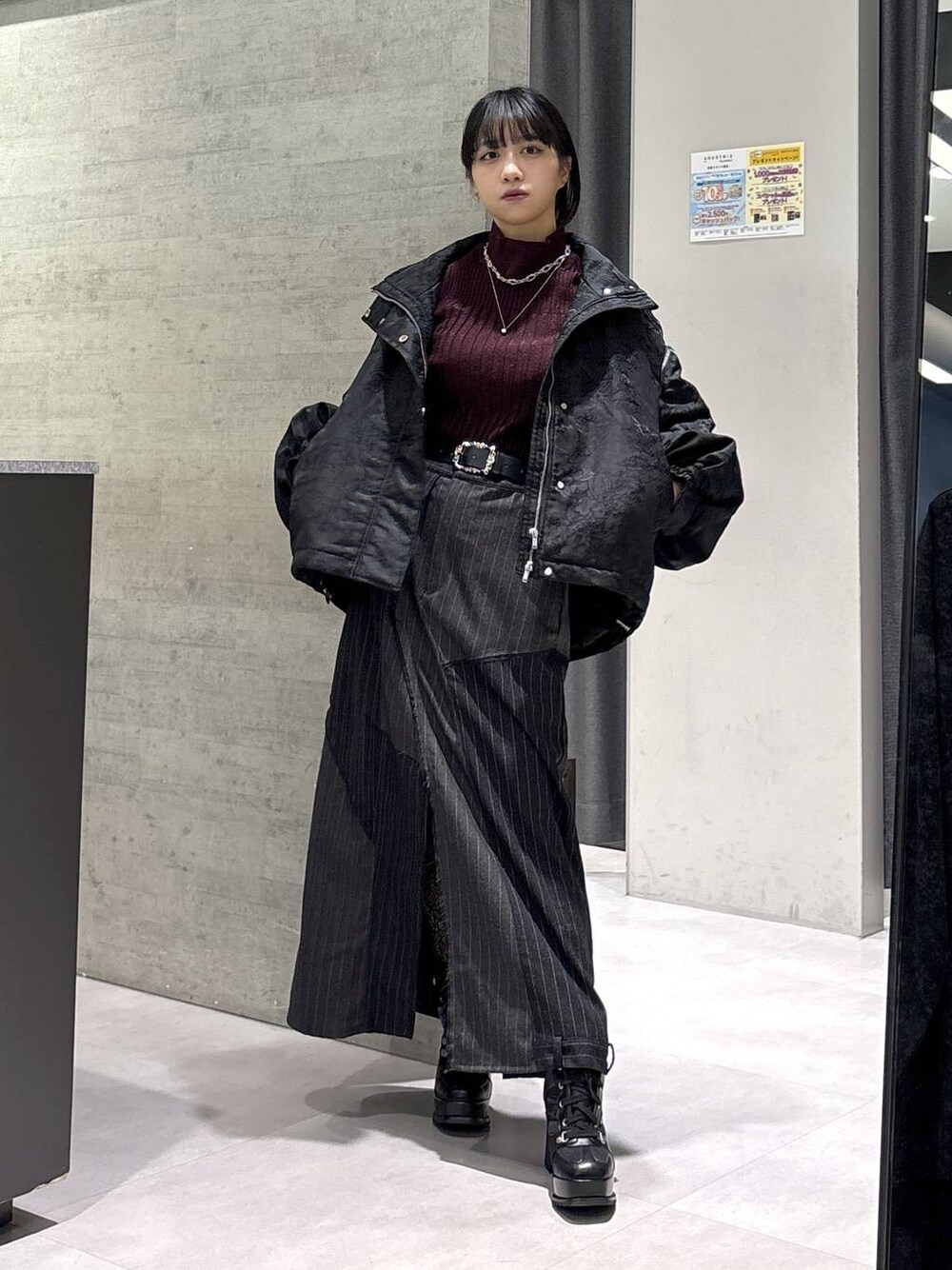 2WAYエアサーマルジャガードブルゾン(HARE)を使った人気ファッション