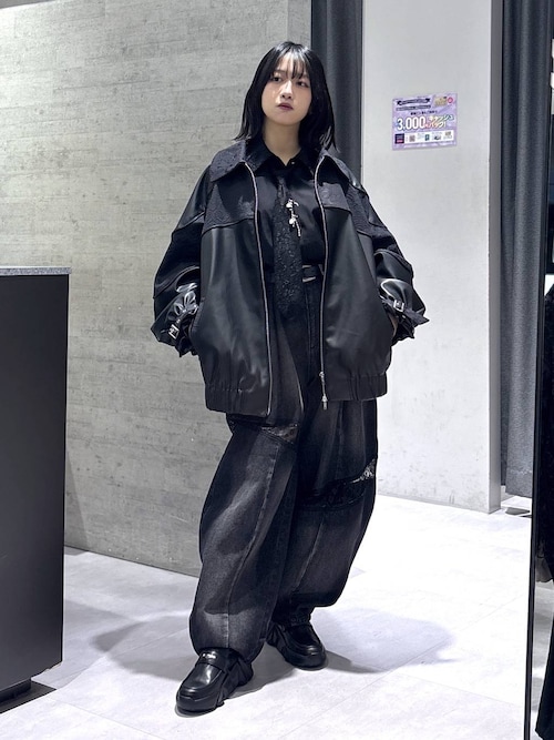 セール】レースキリカエカーブデニムパンツ(HARE)（デニムパンツ