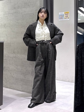 「HARE（ハレ）のアイテム（タンクトップ）」を使った、ぽんさん（レディース・155cm）の秋コーディネート