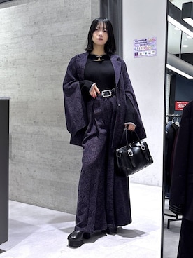 「HARE（ハレ）のアイテム（パンツ）」を使った、ぽんさん（レディース・155cm）の冬コーディネート