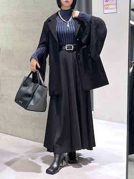 「アイテム（タンクトップ）」を使った、ぽんさん（レディース・155cm）の秋コーディネート