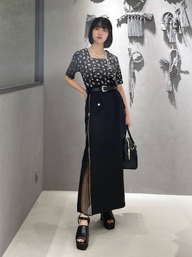 「アイテム（タンクトップ）」を使った、ぽんさん（レディース・155cm）の夏コーディネート