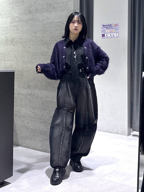 シャギーチャイナニットカーディガン(HARE)（カーディガン/ボレロ