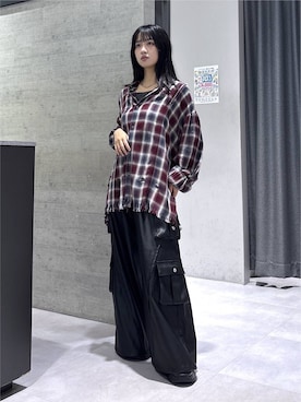 「HARE（ハレ）のアイテム（タンクトップ）」を使った、ぽんさん（レディース・154cm）の夏コーディネート