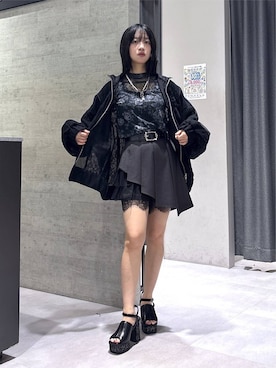 「HARE（ハレ）のアイテム（ジャケット/アウター）」を使った、ぽんさん（レディース・154cm）の夏コーディネート