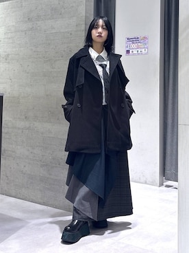 「アイテム（フォーマルスーツ/小物）」を使った、ぽんさん（レディース・155cm）の秋コーディネート