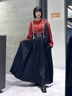 「HARE（ハレ）のアイテム（タンクトップ）」を使った、ぽんさん（レディース・155cm）の秋コーディネート