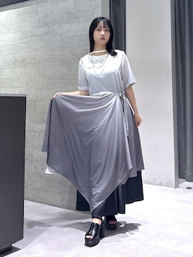 「HARE（ハレ）のアイテム（ワンピース/ドレス）」を使った、ぽんさん（レディース・154cm）の夏コーディネート