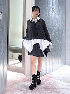 「HARE（ハレ）のアイテム（シューズ）」を使った、ぽんさん（レディース・154cm）の秋コーディネート