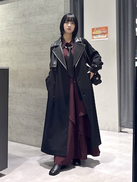 「アイテム（トレンチコート）」を使った、ぽんさん（レディース・155cm・20代）の秋コーディネート