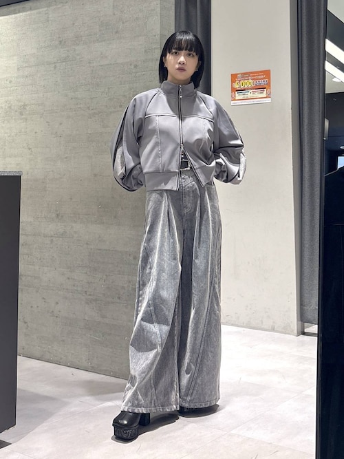 2WAYスクエアラメニットタンクトップ(HARE)