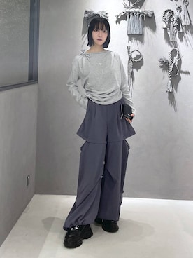 「アイテム（財布）」を使った、ぽんさん（レディース・155cm）の夏コーディネート