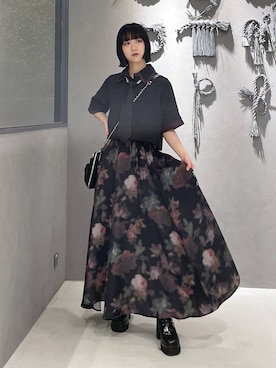 「アイテム（ネクタイ）」を使った、ぽんさん（レディース・155cm）の夏コーディネート