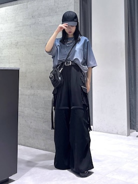 「HARE（ハレ）のアイテム（キャップ）」を使った、ぽんさん（レディース・154cm）の夏コーディネート