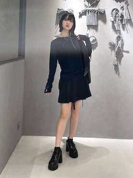 「アイテム（タンクトップ）」を使った、ぽんさん（レディース・155cm）の夏コーディネート