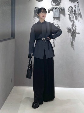 「HARE（ハレ）のアイテム（メガネ）」を使った、ぽんさん（レディース・155cm）の秋コーディネート