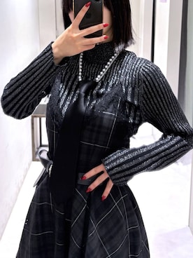 「アイテム（ネクタイ）」を使った、ぽんさん（レディース・155cm・20代）の冬コーディネート