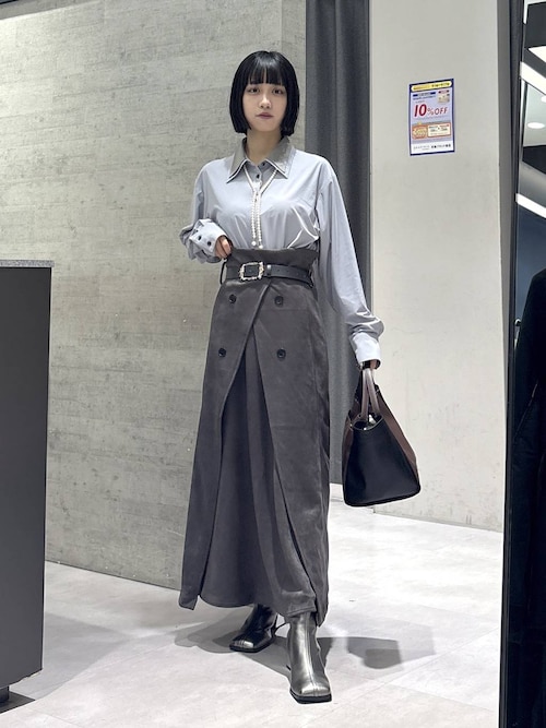 セール】スウェードトレンチフレアスカート(HARE)（スカート）｜HARE