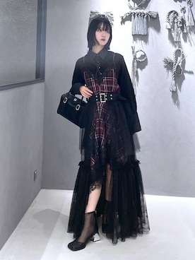 「アイテム（タンクトップ）」を使った、ぽんさん（レディース・155cm）の夏コーディネート