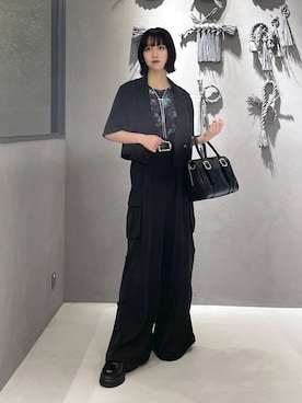 「HARE（ハレ）の2WAYスクエアラメニットタンクトップ(HARE)（タンクトップ）」を使った、ぽんさん（レディース・155cm・20代）の夏コーディネート