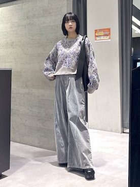 「HARE（ハレ）のアイテム（タンクトップ）」を使った、ぽんさん（レディース・155cm）の秋コーディネート