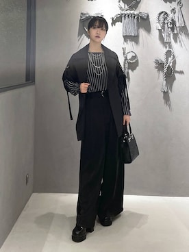 「アイテム（トレンチコート）」を使った、ぽんさん（レディース・155cm）の秋コーディネート