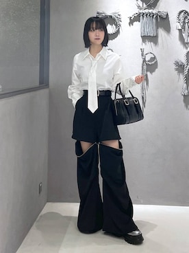 「アイテム（カーゴパンツ）」を使った、ぽんさん（レディース・155cm・20代）の夏コーディネート