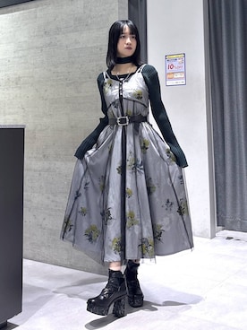 「HARE（ハレ）のアイテム（ワンピース/ドレス）」を使った、ぽんさん（レディース・155cm）の春コーディネート