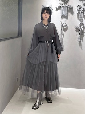 「HARE（ハレ）のアイテム（タンクトップ）」を使った、ぽんさん（レディース・155cm）の秋コーディネート