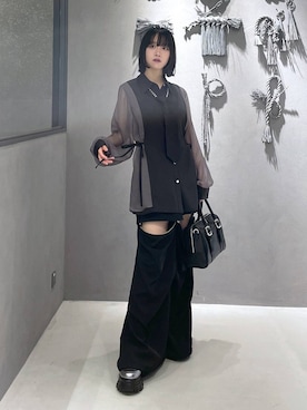 「アイテム（フォーマルスーツ/小物）」を使った、ぽんさん（レディース・155cm）の夏コーディネート