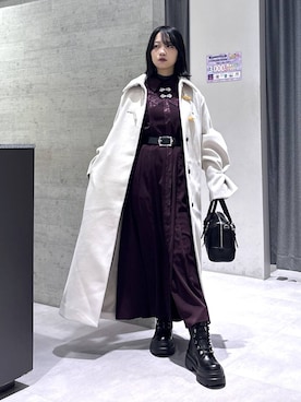 「HARE（ハレ）のアイテム（ジャケット/アウター）」を使った、ぽんさん（レディース・155cm）の冬コーディネート