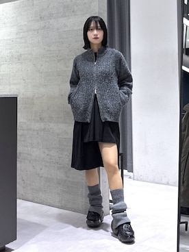 「デート/ロマンティック」｜「アイテム（レッグウェア）」を使った、ぽんさん（レディース・155cm）の冬コーディネート