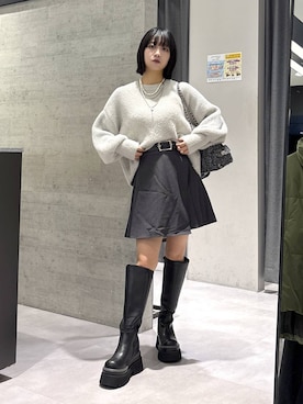 「HARE（ハレ）のアイテム（タンクトップ）」を使った、ぽんさん（レディース・155cm）の秋コーディネート