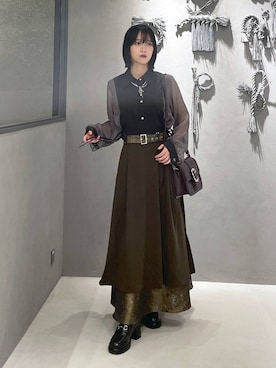 シアーキリカエデザインシャツ(HARE)を使ったレディース人気 