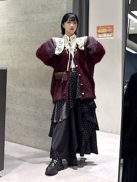 「アイテム（財布）」を使った、ぽんさん（レディース・155cm）の秋コーディネート