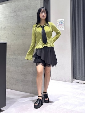 「HARE（ハレ）のアイテム（フォーマルスーツ/小物）」を使った、ぽんさん（レディース・154cm）の夏コーディネート