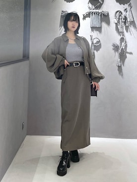 「アイテム（ブルゾン）」を使った、ぽんさん（レディース・155cm）の夏コーディネート