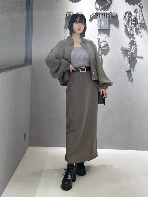 hare HARE（ハレ） スラックス 「SET UP対応」メランジワイドテーパード