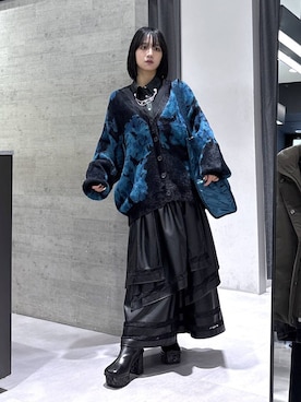 「アイテム（ブローチ/コサージュ）」を使った、ぽんさん（レディース・155cm）の秋コーディネート