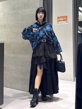 「アイテム（ベルト）」を使った、ぽんさん（レディース・155cm）の秋コーディネート