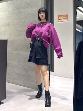 「アイテム（財布）」を使った、ぽんさん（レディース・155cm）の秋コーディネート