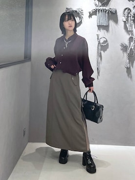 「HARE（ハレ）のアイテム（ボストンバッグ）」を使った、ぽんさん（レディース・155cm）の夏コーディネート