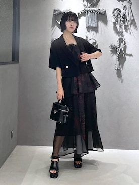 「アイテム（フォーマルスーツ/小物）」を使った、ぽんさん（レディース・155cm）の夏コーディネート