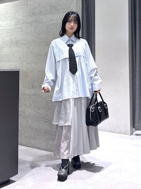 「HARE（ハレ）のアイテム（バッグ）」を使った、ぽんさん（レディース・155cm）の冬コーディネート