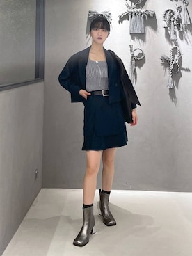 「アイテム（セットアップ）」を使った、ぽんさん（レディース・155cm）の夏コーディネート